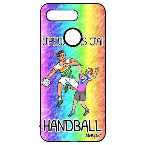фото Простой чехол на смартфон // honor v20 / view 20 // "не могу - у меня гандбол!" повод комикс, utaupia, цветной