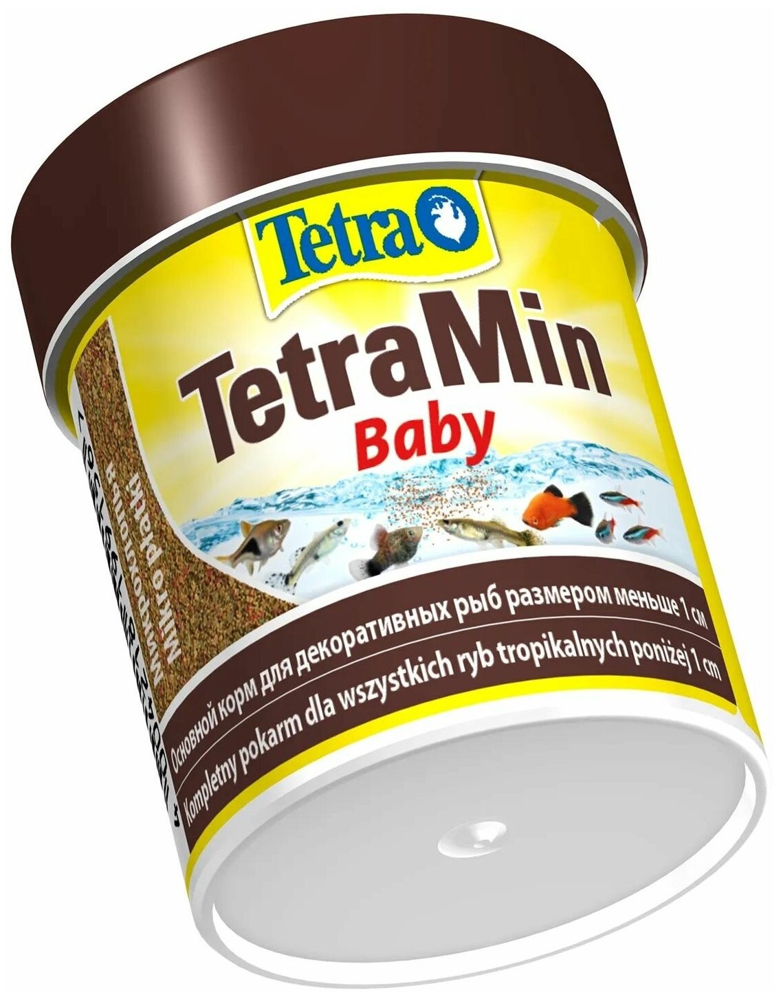 Корм для декоративных рыб меньше 1 см Tetra Min Baby 66 мл. в виде микрохлопьев