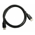 Кабель аудио-видео Buro HDMI 2.0 HDMI (m)/HDMI (m) 1м. Позолоченные контакты черный (BHP HDMI 2.0-1) - изображение