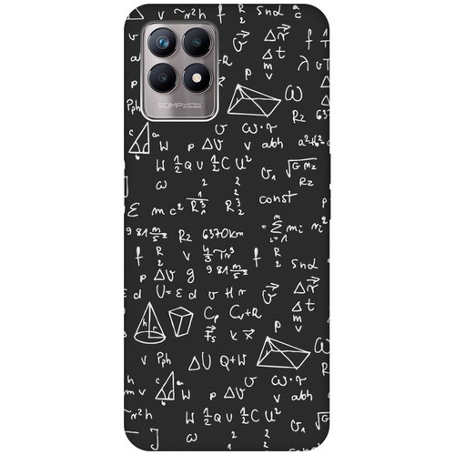 Матовый чехол Formula для Realme 8i / Рилми 8 ай с 3D эффектом черный матовый чехол space stickers для realme 8i рилми 8 ай с 3d эффектом черный