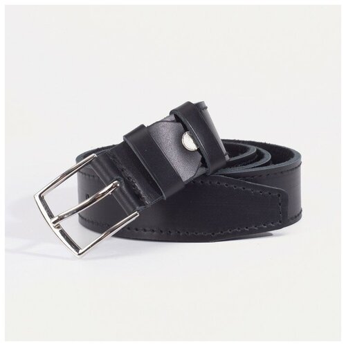 фото Ремень мужской, ширина 3,5 см, цвет черный./в упаковке шт: 1 promarket