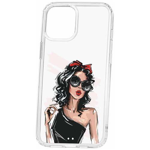 фото Чехол для apple iphone 12 pro max kruche print фэшн леди / чехол для apple iphone / чехол с рисунком / чехол с принтом / чехол для айфон / бампер на айфон / чехол накладка для iphone / противоударная накладка для iphone / защита для iphone / защита на айфон / cиликоновый чехол для iphone / пластиковый чехол на iphone / защитный чехол для iphone кruче,kruche