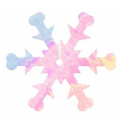Пайетки Астра Снежинки 24 мм цвет 319 светло-розовый перламутр 10 упаковок по 10 грамм 598₽