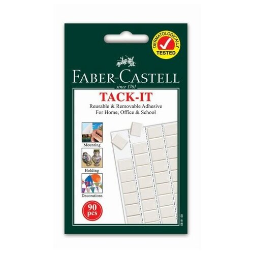 Клеящие подушечки ber-Castell TACK-IT белые, 90 штук /упаковка, 50 г, блистер