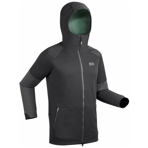 фото Толстовка decathlon размер l, черный/серо-зелёный