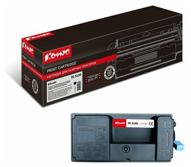 Картридж лазерный Комус TK-3100 черный, для Kyocera FS-2100D/2100DN