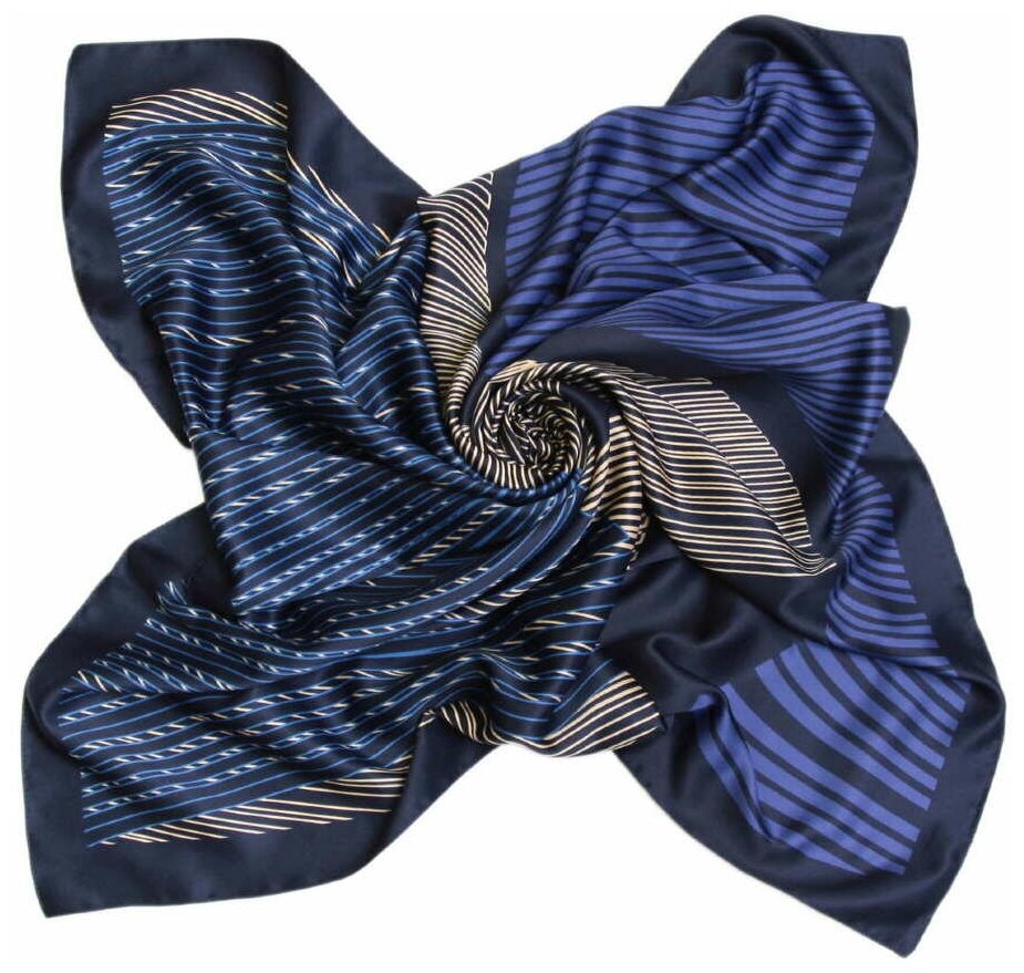 Синий стильный платок 52407 