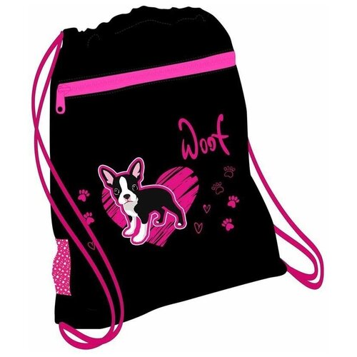 фото Мешок-рюкзак для обуви belmil little friend, puppy, с вент. сеткой и объем. карм. на молн., 35х43 см