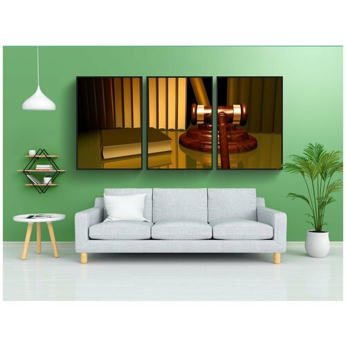 фото Набор модулных постеров для интерьера "закон, корт, адвокат" 60x90 см. в тубусе, без рамки lotsprints