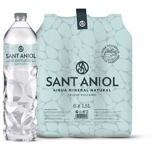 Минеральная вода Sant Aniol (Сант Аниол) природная, 6 шт по 1,5 л, без газа