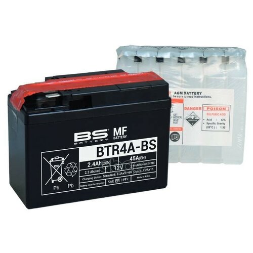 Аккумулятор Bs Agm, 12в, 2,3ач, 45а 113x48x85, Обратная - Ytr4a-Bs Bs Battery 300624 BS Battery арт. 300624