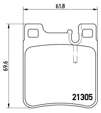 Дисковые тормозные колодки задние TRIALLI PF 4058 (4 шт.)