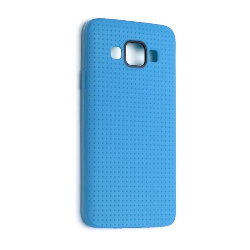 Чехол силиконовый для Samsung Galaxy A3 Fascination Case (Синий матовый)