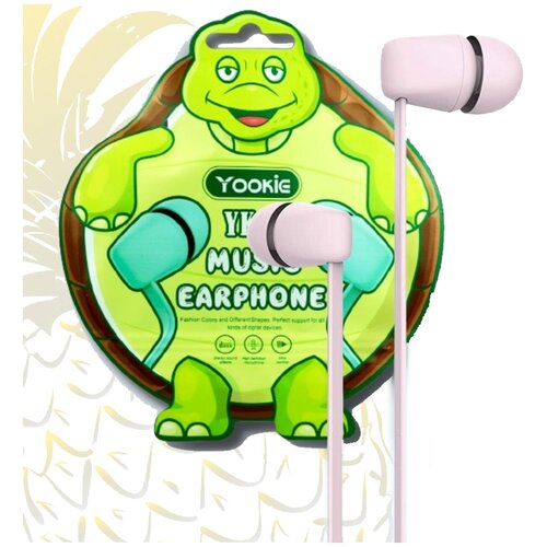 Наушники с Микрофоном для iPhone и Android Наушники проводные с гарнитурой для телефона компьютера и планшета Mini Jack 35 Розовый 59900₽