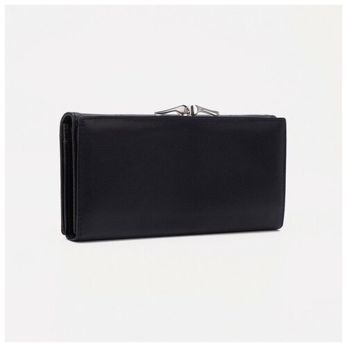 фото Кошелек на кнопке, цвет черный нет бренда