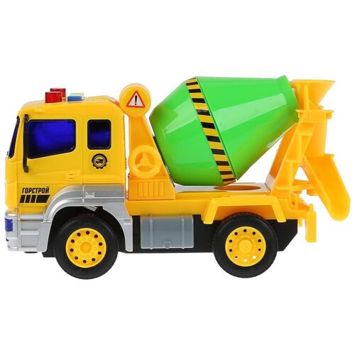 Бетономешалка ТЕХНОПАРК KAM-17PL-CEM, 17 см, желтый грузовик технопарк камаз манипулятор kam 17pl man 17 см оранжевый зеленый