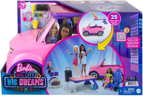 Игровой набор Mattel Набор игровой Barbie Большой город Большие мечты Автомобиль GYJ25