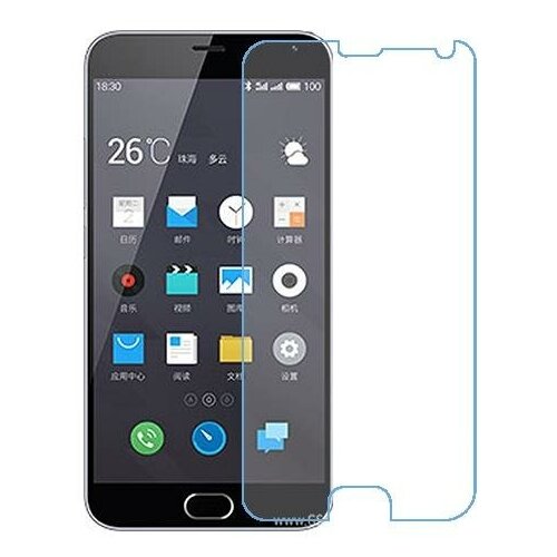 Meizu M2 Note защитный экран из нано стекла 9H одна штука