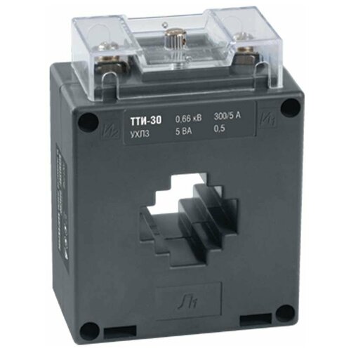 Трансформатор тока ТТИ 300/5А 5ВА, кл.т. 0,5 | код. ITT20-2-05-0300 | IEK (9шт.в упак.)