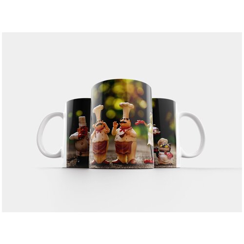 фото Кружка "готовит еду, персонажи, веселье" 320 мл lotsprints