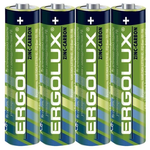 Батарейка Ergolux R03 SR4, 1.5В (4/60/1200) /4