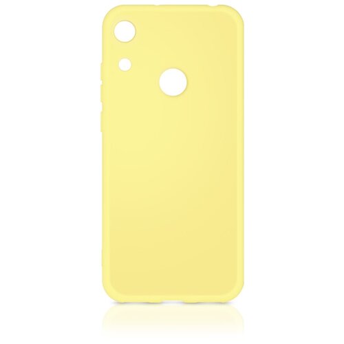 фото Df df- hworiginal-03yellow) силиконовый чехол с микрофиброй для huawei honor 8a/8a pro (yellow)