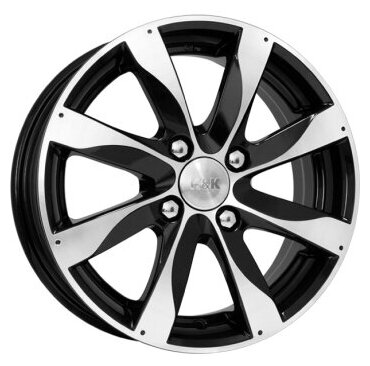 R12908_r14 4x100 5,5j et45 d56,1 k&k джемини-оригинал алмаз черный (кс480)