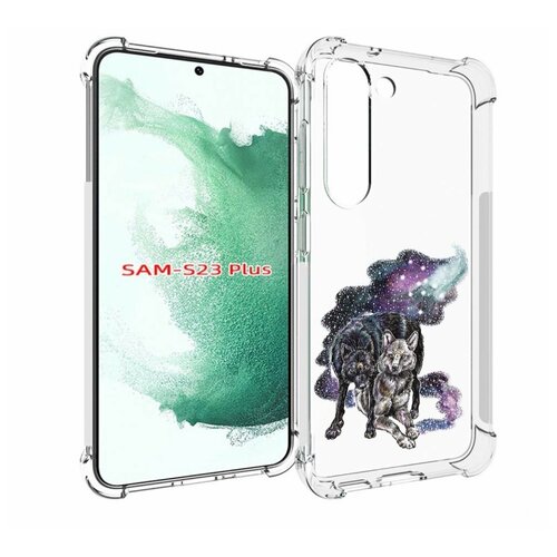 Чехол MyPads звездные волки для Samsung Galaxy S23 Plus + задняя-панель-накладка-бампер