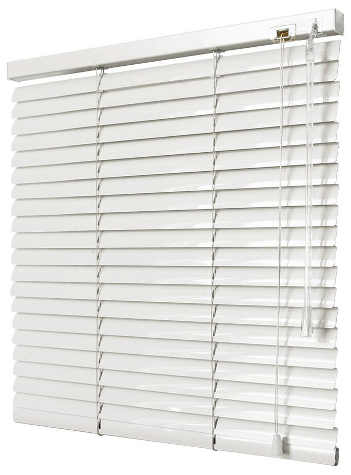 фото Жалюзи горизонтальные 60х160 см белый.