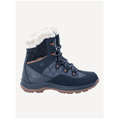 фото Ботинки хайкеры jack wolfskin aspen texapore mid w , размер 3.5 , dark blue/blue