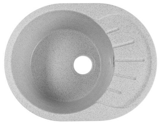 Мойка для кухни MARRBAXX из камня, Zett lab.10/Q10, 575х440х215 мм, матовая, врезная, светло-серая