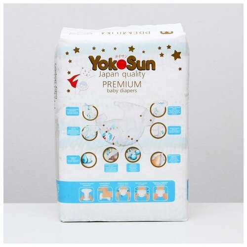 Yokosun Подгузники YokoSun Premium M (5-10 кг) 62 шт