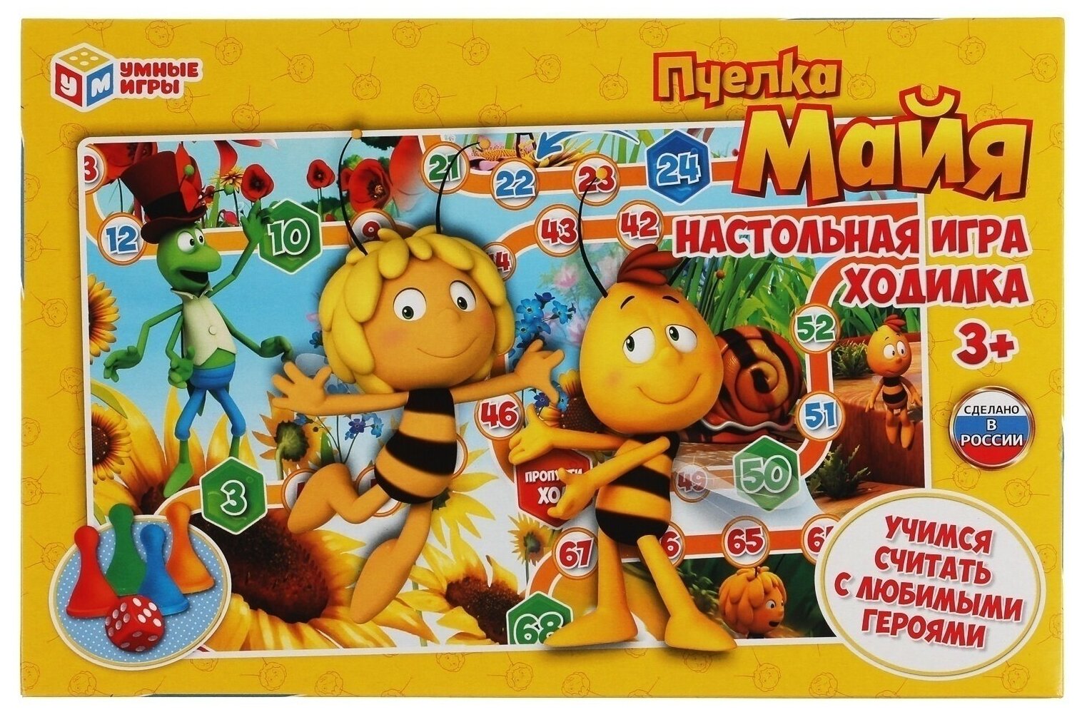 Настольная игра-ходилка Умные игры Пчелка Майя (4680107902276)