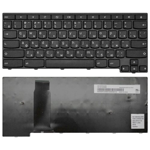 Клавиатура для ноутбука LENOVO ThinkPad Yoga 11e ChromeBook черная 2050₽