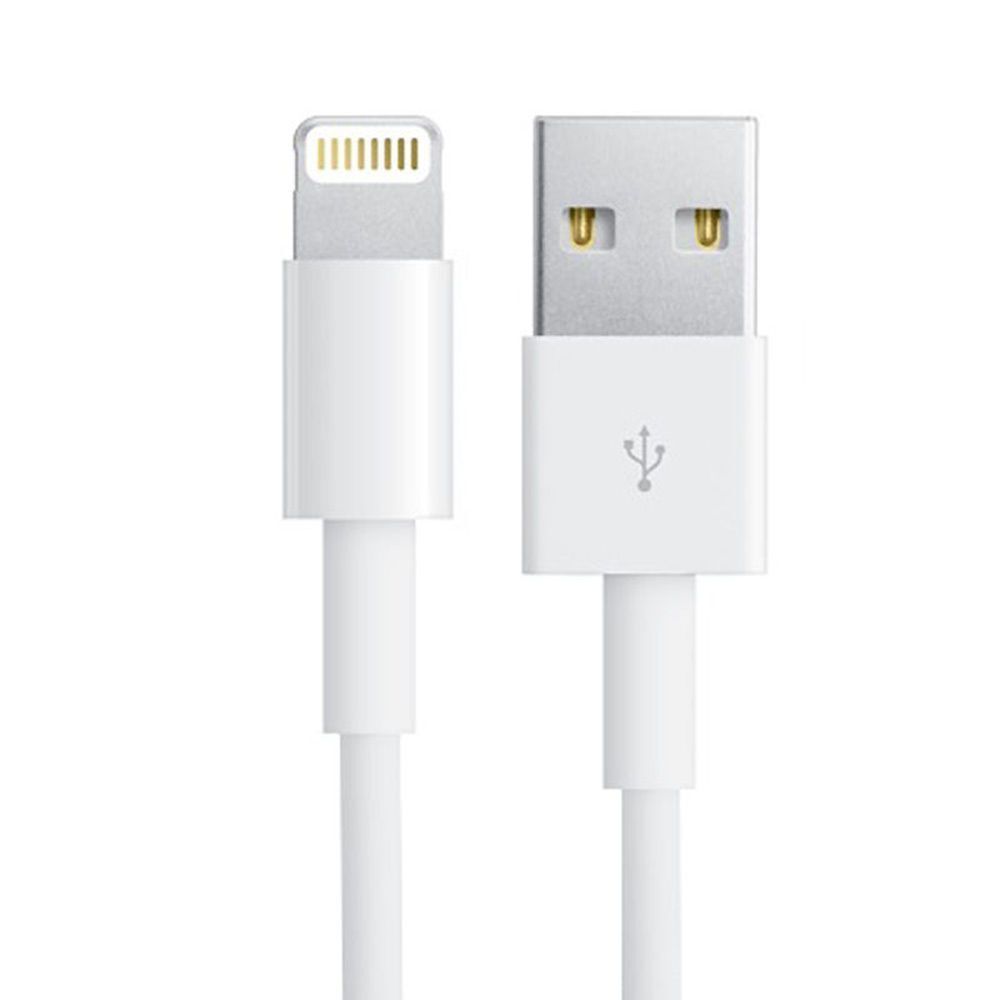 Кабель USB Lightning, зарядка для iPhone, iPad, iPod, 1 метр, белый