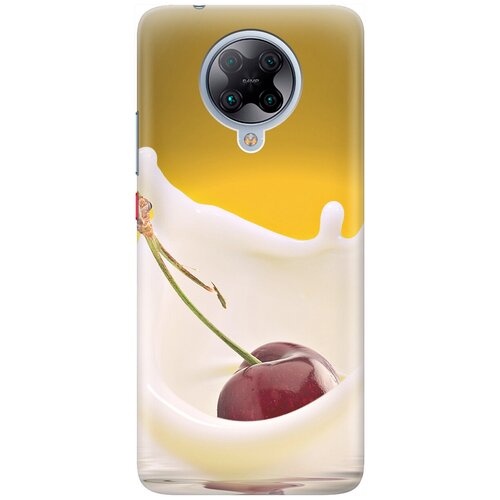 фото Ультратонкий силиконовый чехол-накладка для xiaomi poco f2 pro / redmi k30 pro с принтом "ягода в молоке" gosso