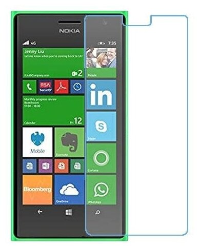 Nokia Lumia 735 защитный экран из нано стекла 9H одна штука