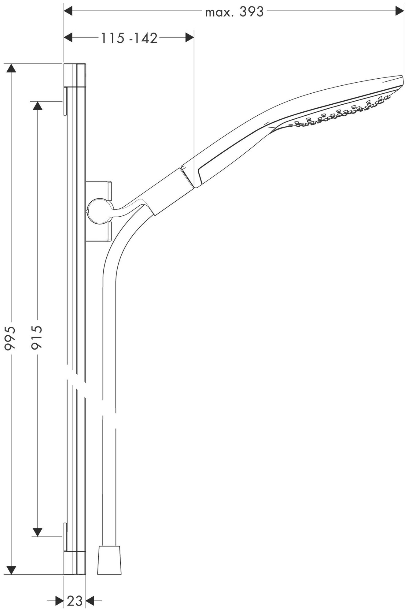 Душевой гарнитур Hansgrohe - фото №16