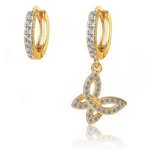 Моносерьга Бабочка/конго кольцо