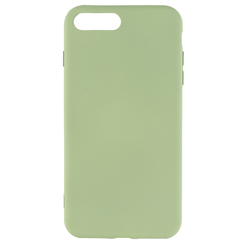 фото Soft touch силиконовый чехол фисташковый / светло-зеленый для apple iphone 7 / 8 / se 2020 с мягким ворсом внутри / микрофиброй makkardi