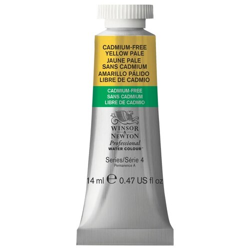 Winsor & Newton Акварель художественная Professional, 3 шт., бескадмиевый бледно-желтый