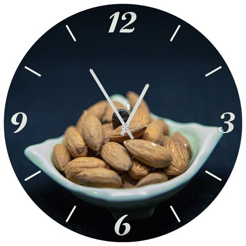фото Svs настенные часы svs 3001719 kitchen орехи фундук