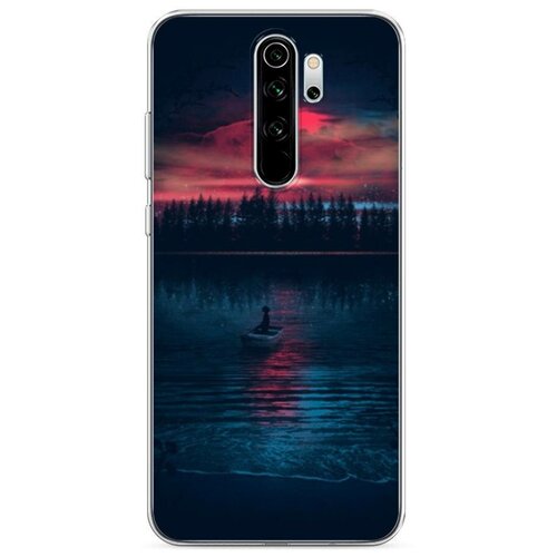 фото Силиконовый чехол "лодка в закате" на xiaomi redmi note 8 pro / сяоми редми нот 8 про case place