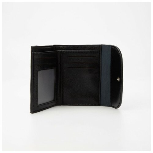 фото Кошелек на кнопках, цвет черный noname