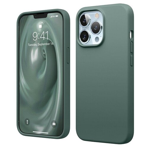 Чехол Elago Soft Silicone для iPhone 13 Pro, зеленый