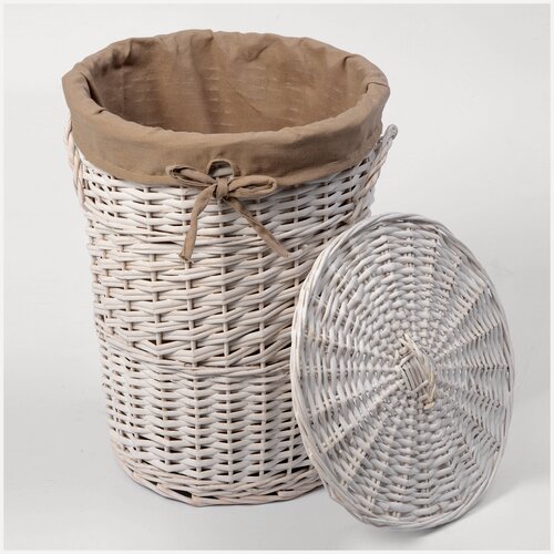 Изображение товара Корзина плетеная для белья с крышкой, для ванной Aller WB-106-L WasserKRAFT