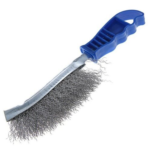 Щетка металлическая ручная тундра оцинкованная пластиковая рукоятка 288₽