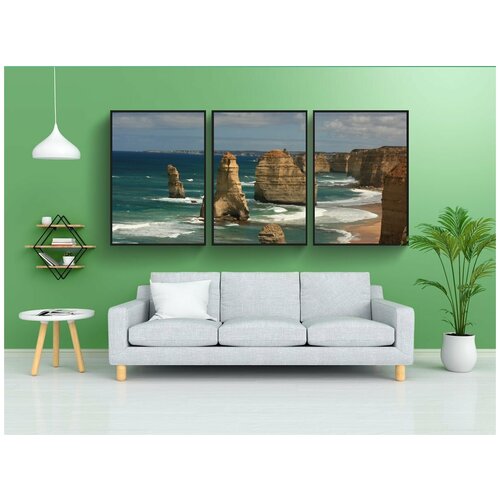 фото Набор модулных постеров для интерьера "двенадцать апостол, австралия, ва" 60x90 см. в тубусе, без рамки lotsprints