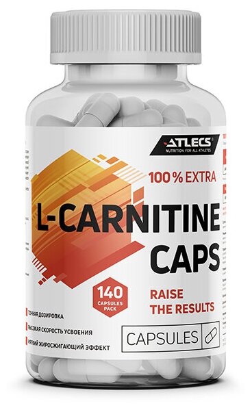 Atlecs L-carnitine, 140 caps (140 капсул)