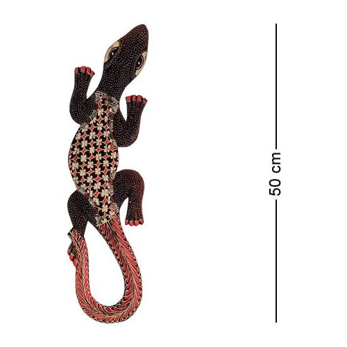 Панно настенное Геккон Джава (батик, о.Ява) 50 см 10-027 113-402393